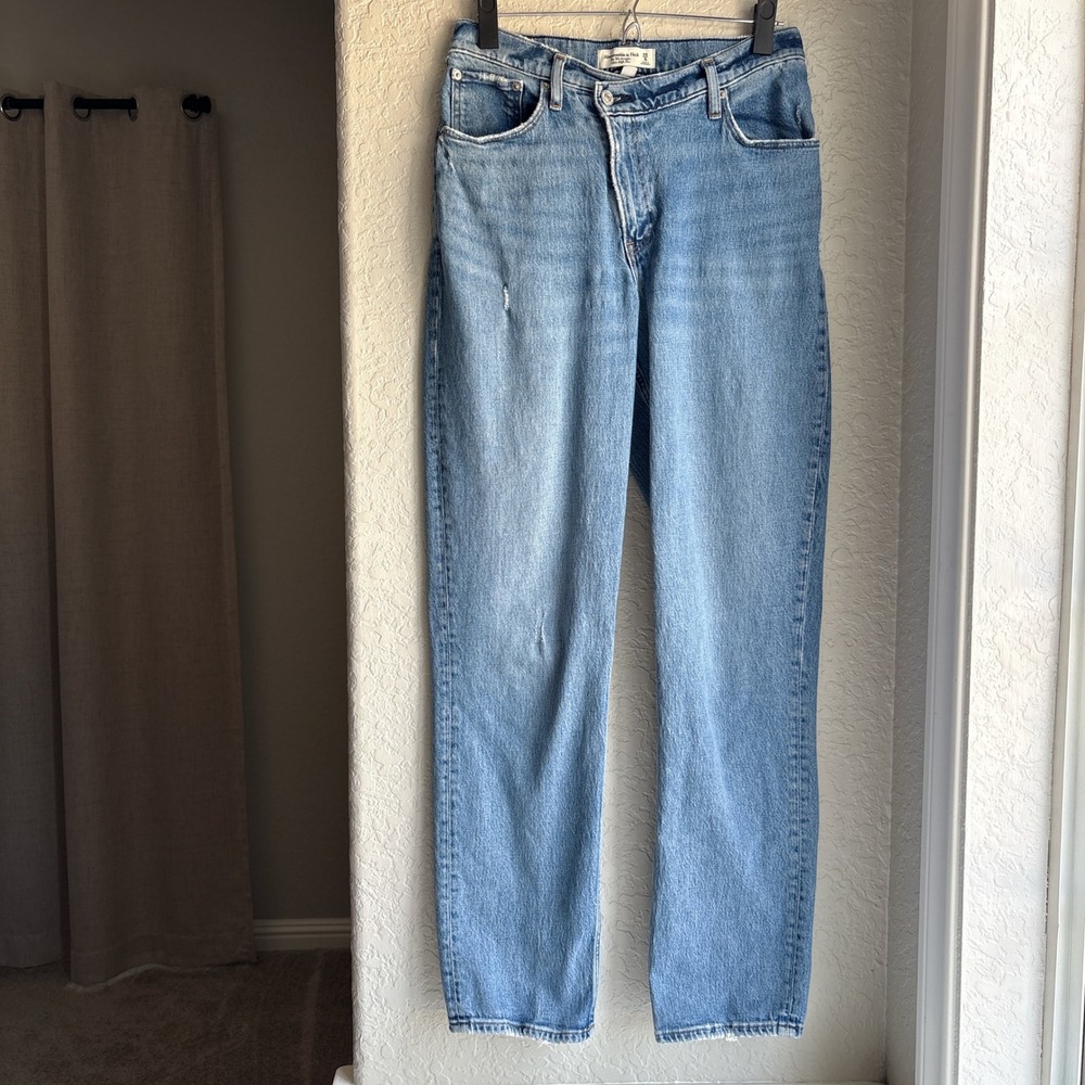 Abercrombie & Fitch Womens‎ 29 8L Denim Jeans Curve Love 90s Straight High Rise